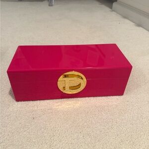 Pink and Gold Designer Jewelry Box